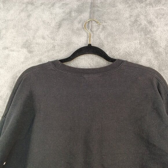 Gildan Sweatshirt Men Size XL Athleisure Crew neck Pullover Black and White - Picture 9 of 14